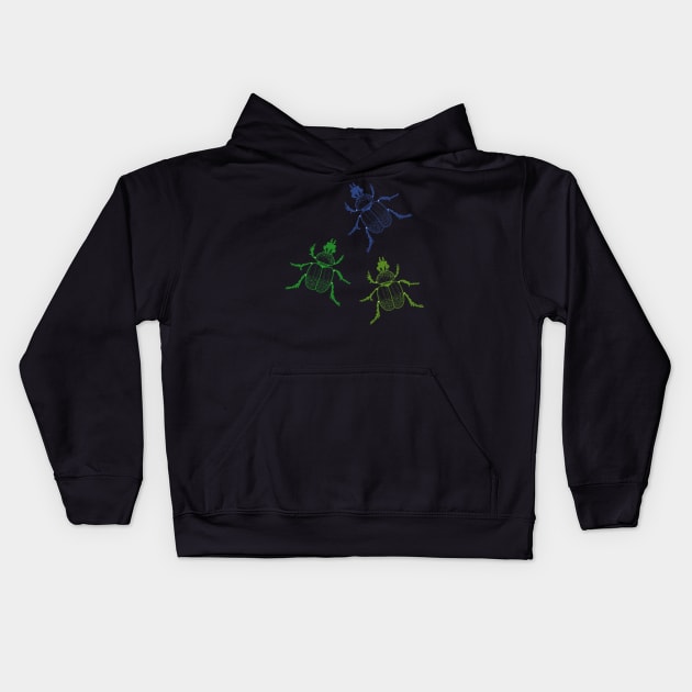 Scarabaeus sacer insects Kids Hoodie by Cute-Treasure